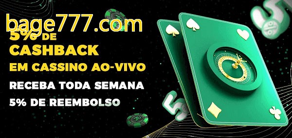 Promoções do cassino ao Vivo bage777.com